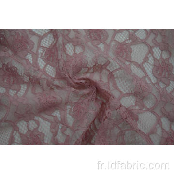 100% polyester velours cordon dentelle tissu